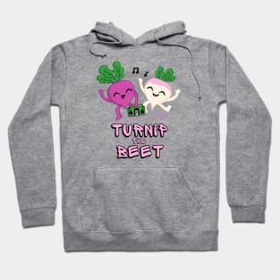 Turnip the Beet Food Pun with Boom Box Hoodie